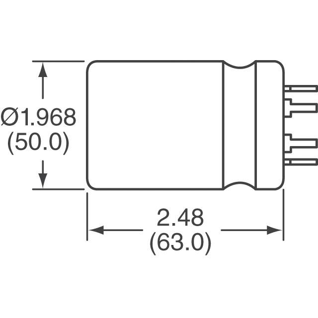 383LX122M400B062VS Cornell Dubilier Electronics (CDE)  Condensateurs électrolytiques en aluminium